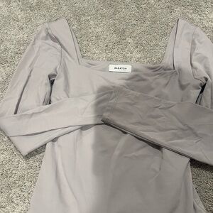 Long Sleev Countour Babaton Bodysuit